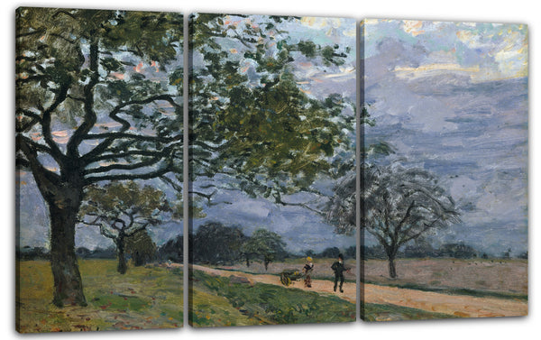 Leinwandbild Alfred Sisley - Der Weg von Versailles nach Louveciennes