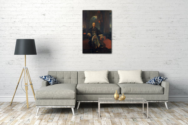 Leinwandbild Stil von George Chinnery - Houqua