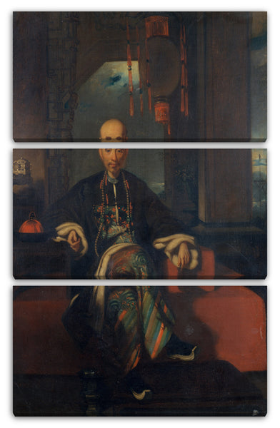Leinwandbild Stil von George Chinnery - Houqua