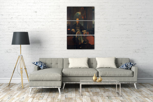 Leinwandbild Stil von George Chinnery - Houqua