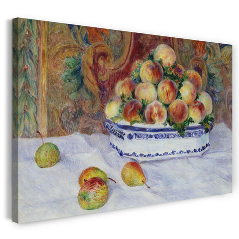 Leinwandbild Auguste Renoir - Stillleben mit Pfirsichen