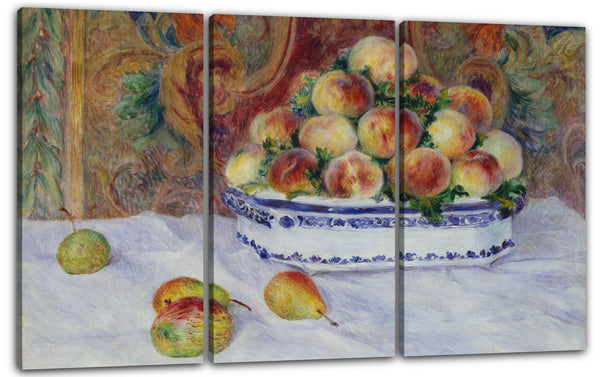 Leinwandbild Auguste Renoir - Stillleben mit Pfirsichen