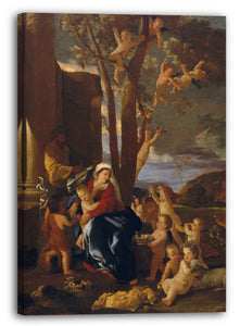 Leinwandbild Nicolas Poussin - Die Rast auf der Flucht nach Ägypten