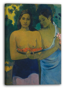 Leinwandbild Paul Gauguin - Zwei tahitische Frauen