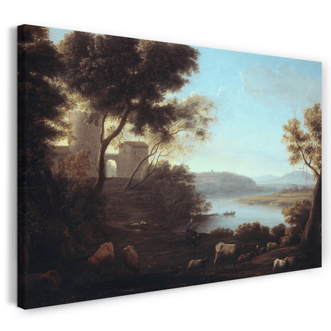 Leinwandbild Claude Lorrain - Pastorale Landschaft: Die römische Campagna