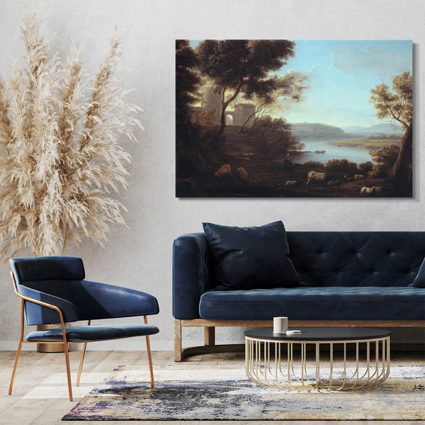 Leinwandbild Claude Lorrain - Pastorale Landschaft: Die römische Campagna