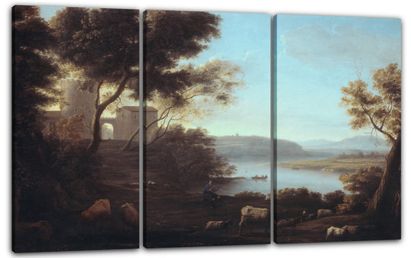 Leinwandbild Claude Lorrain - Pastorale Landschaft: Die römische Campagna