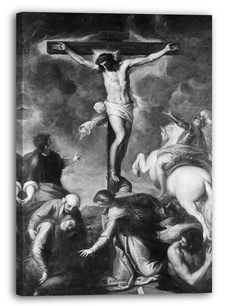 Leinwandbild Jacopo Palma der Jüngere - Die Kreuzigung