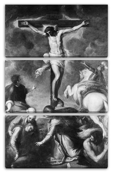 Leinwandbild Jacopo Palma der Jüngere - Die Kreuzigung