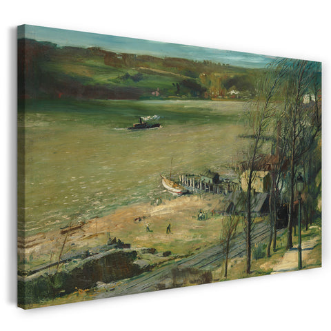 Leinwandbild George Bellows - Auf den Hudson