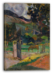 Leinwandbild Paul Gauguin - Tahitianische Landschaft