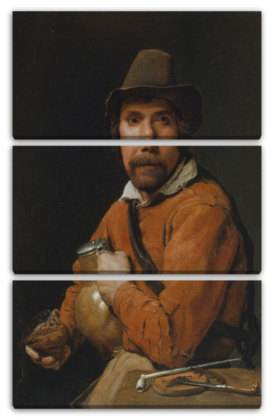Leinwandbild Michiel Sweerts - Mann, der einen Krug hält