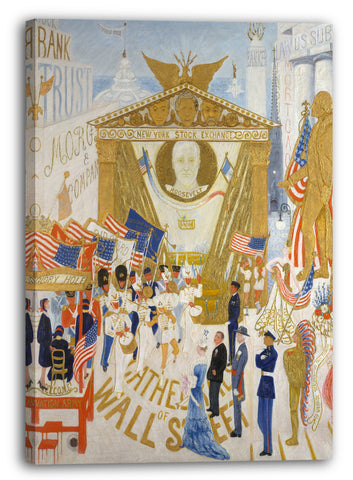 Leinwandbild Florine Stettheimer - Die Kathedralen der Wall Street