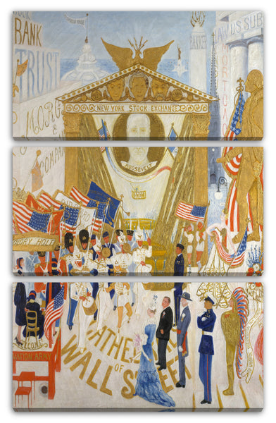 Leinwandbild Florine Stettheimer - Die Kathedralen der Wall Street
