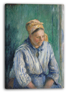Leinwandbild Camille Pissarro - Waschfrau, Studie