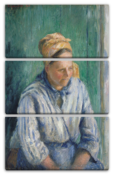 Leinwandbild Camille Pissarro - Waschfrau, Studie