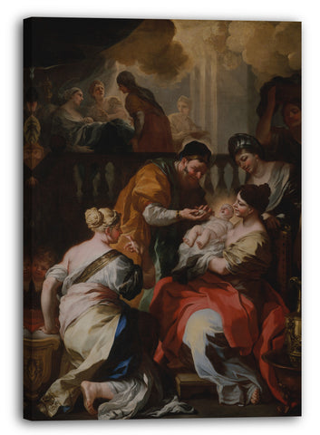 Leinwandbild Francesco Solimena - Die Geburt der Jungfrau