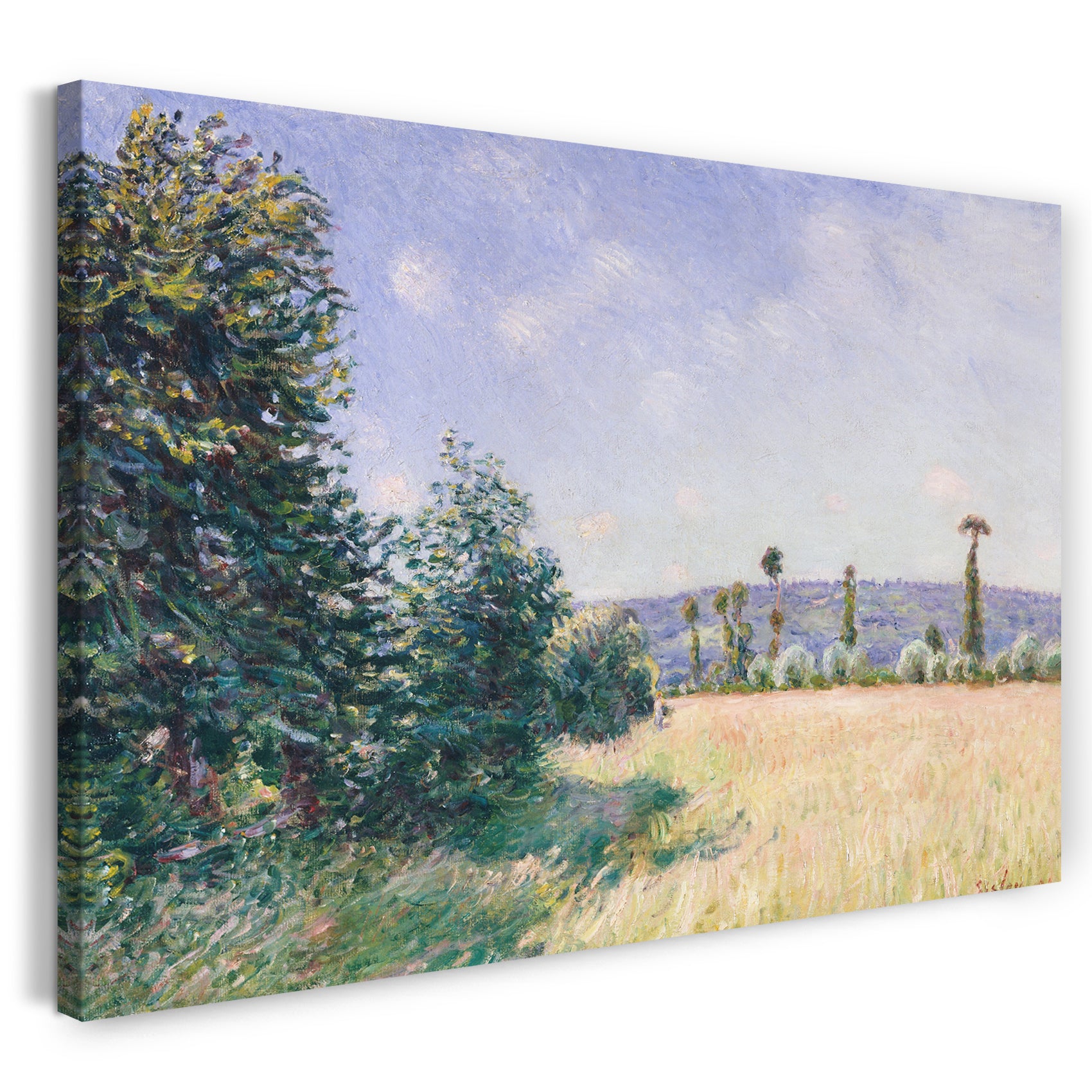 Leinwandbild Alfred Sisley - Sahurs-Wiesen in der Morgen-Sonne