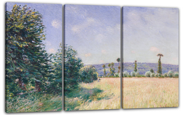 Leinwandbild Alfred Sisley - Sahurs-Wiesen in der Morgen-Sonne