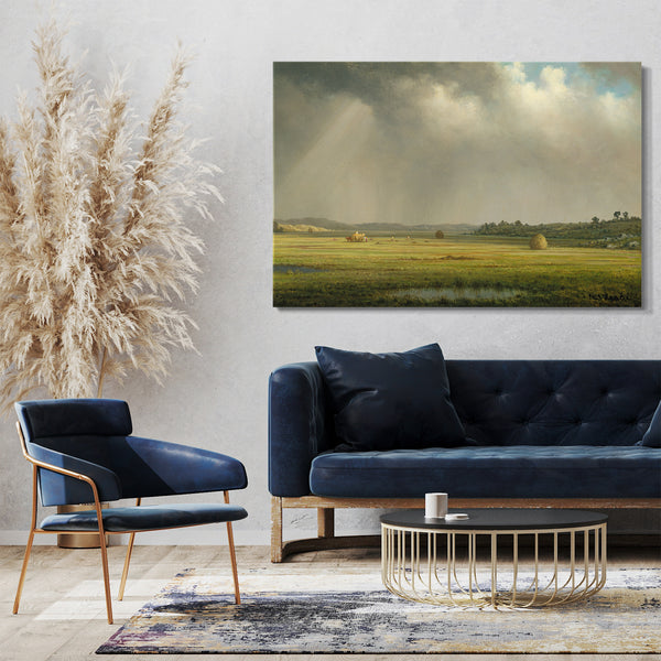Leinwandbild Martin Johnson Heade - Newburyport Wiesen