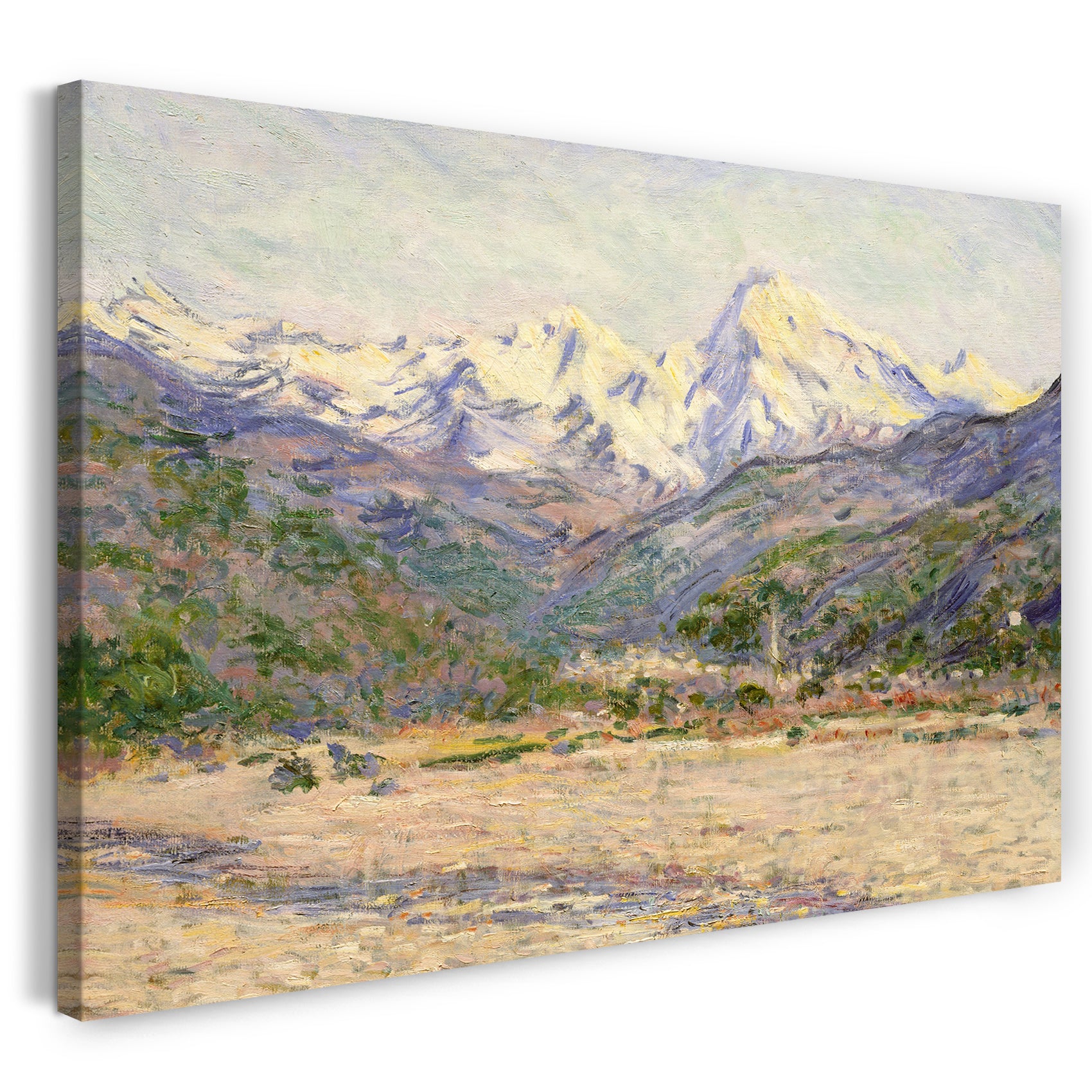Leinwandbild Claude Monet - Das Tal der Nervia