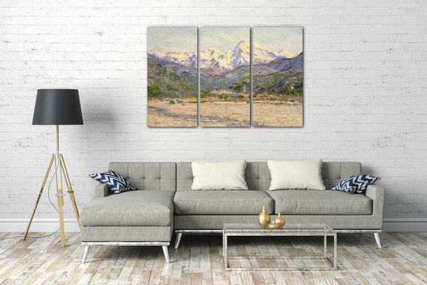 Leinwandbild Claude Monet - Das Tal der Nervia