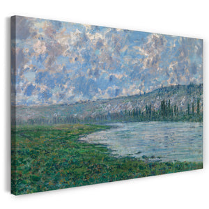Leinwandbild Claude Monet - Die Seine bei Vétheuil