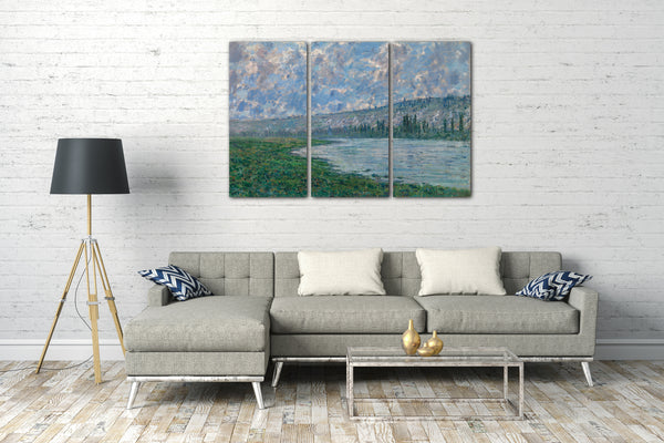 Leinwandbild Claude Monet - Die Seine bei Vétheuil