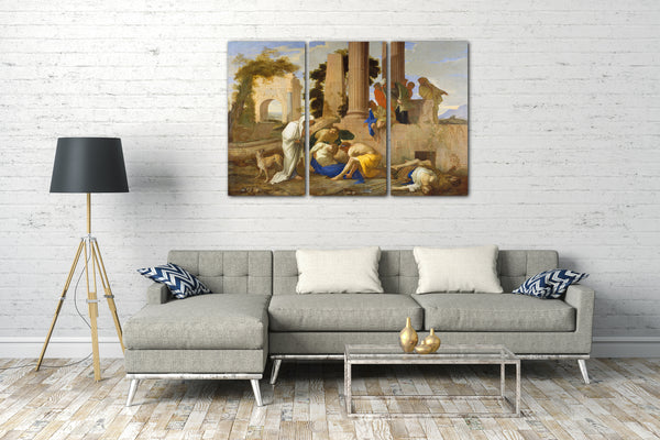 Leinwandbild Andrea di Lione - Tobit begraben die Toten