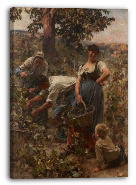 Leinwandbild Léon-Augustin Lhermitte - Die Weinlese
