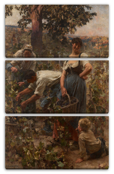 Leinwandbild Léon-Augustin Lhermitte - Die Weinlese