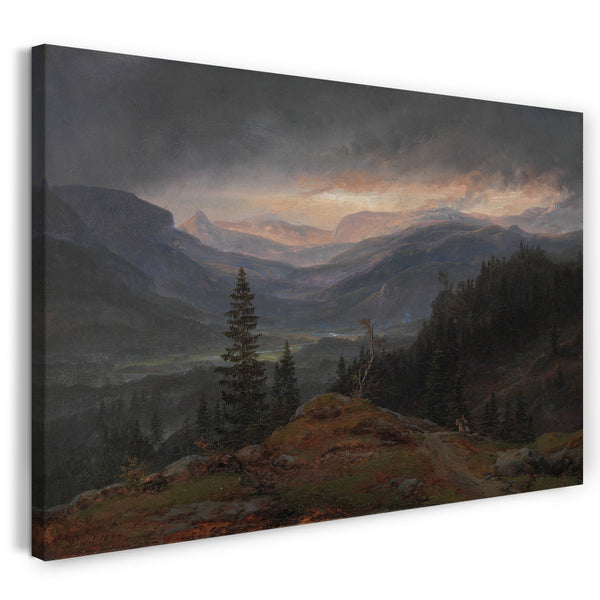 Leinwandbild Johan Christian Dahl - Blick über Hallingdal