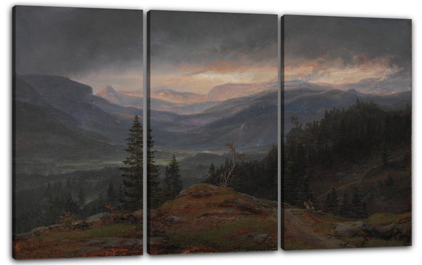 Leinwandbild Johan Christian Dahl - Blick über Hallingdal