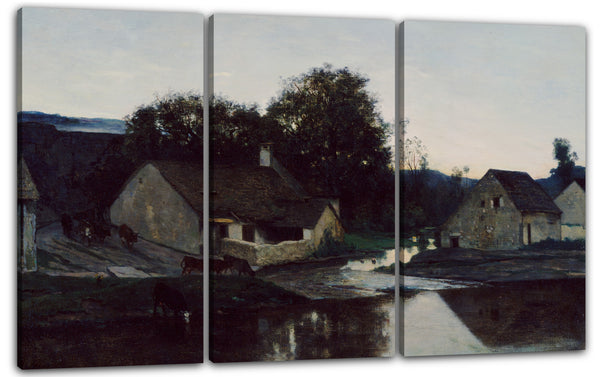 Leinwandbild Charles-François Daubigny - Der Weiler von Optevoz