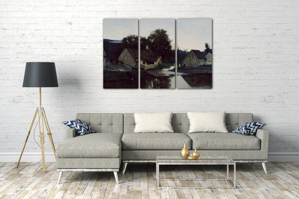 Leinwandbild Charles-François Daubigny - Der Weiler von Optevoz