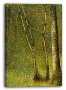 Leinwandbild Georges Seurat - Der Wald bei Pontaubert