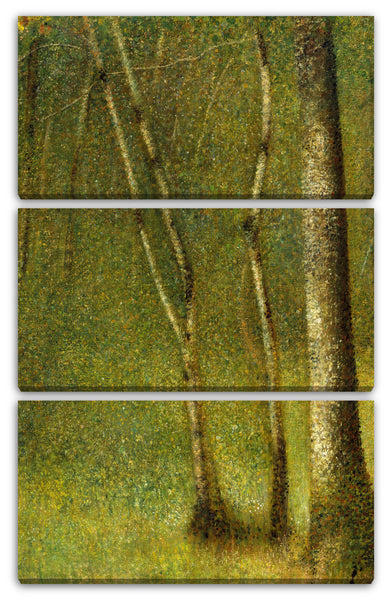Leinwandbild Georges Seurat - Der Wald bei Pontaubert