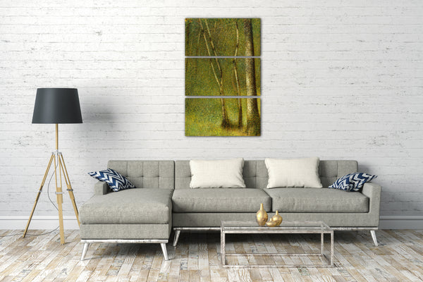 Leinwandbild Georges Seurat - Der Wald bei Pontaubert