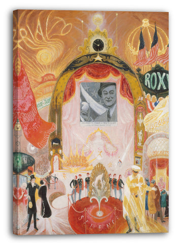Leinwandbild Florine Stettheimer - Die Kathedralen von Broadway