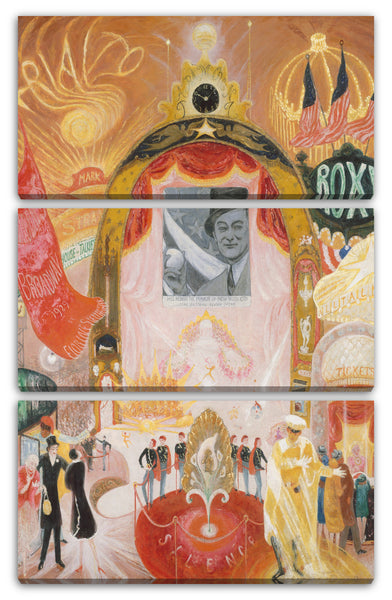 Leinwandbild Florine Stettheimer - Die Kathedralen von Broadway