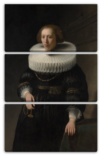 Leinwandbild Rembrandt - Porträt einer Frau, wahrscheinlich ein Mitglied der Van Beresteyn Familie
