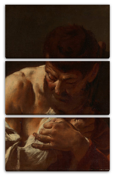 Leinwandbild Giovanni Battista Piazzetta - Büste eines Mannes (Sankt Matthias?)
