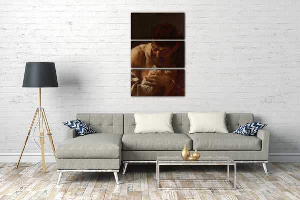 Leinwandbild Giovanni Battista Piazzetta - Büste eines Mannes (Sankt Matthias?)
