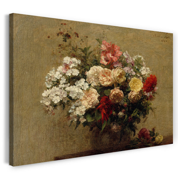 Leinwandbild Henri Fantin-Latour - Sommerblumen