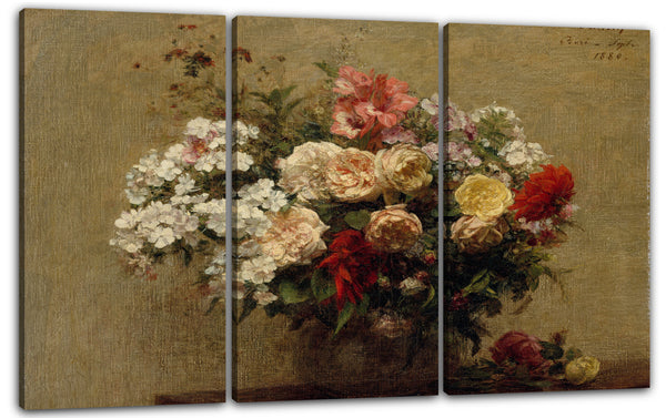 Leinwandbild Henri Fantin-Latour - Sommerblumen