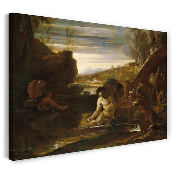 Leinwandbild Pietro Testa - Alexander der Große aus dem Fluss Cydnus gerettet