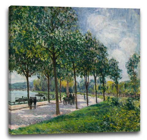 Leinwandbild Alfred Sisley - Allée von Kastanienbäumen