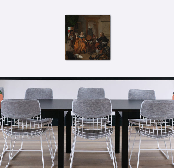 Leinwandbild Gabriël Metsu - Eine musikalische Feier