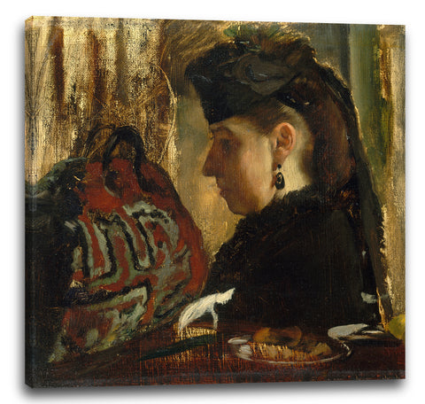 Leinwandbild Edgar Degas - Mademoiselle Marie Dihau (1843-1935)