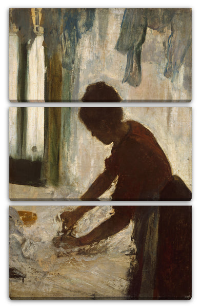 Leinwandbild Edgar Degas - Eine Frau beim Bügeln
